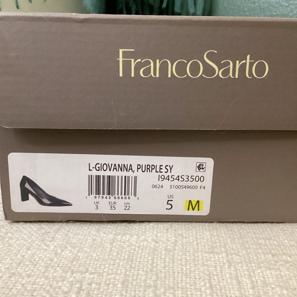 Franco Sarto Purple Patent Leather Pumps Giovanna - Picture 3 of 3